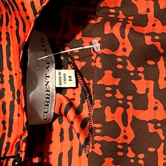 Current Affair half sleeve top in Orange Silk Multiple colors - Picture 13 of 14